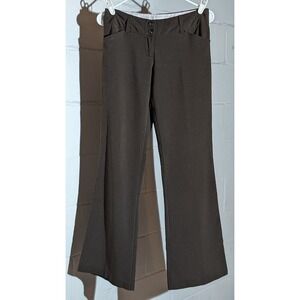 Tracy Evans Limited Brown Career Dress Flare Pants Trousers Business Casual 5